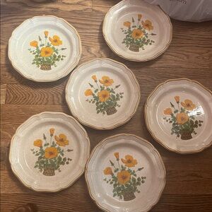 Vintage MIKASA Garden Club PETUNIAS EC401 (6)